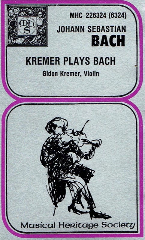 Johann Sebastian Bach, Gidon Kremer ‎– Kremer Plays Bach