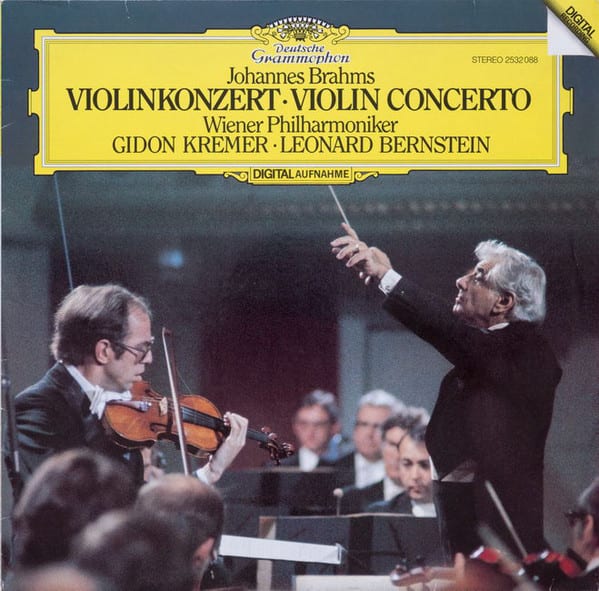 Johannes Brahms - Wiener Philharmoniker, Gidon Kremer · Leonard Bernstein ‎– Violinkonzert (Violin Concerto)