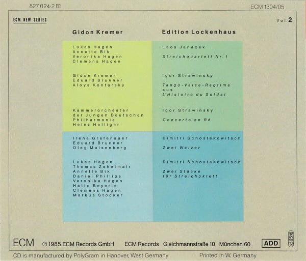Gidon Kremer ‎– Edition Lockenhaus Vol. 2/2