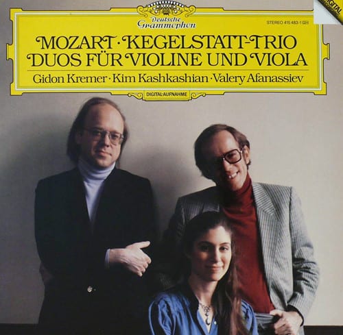 Mozart - Gidon Kremer, Kim Kashkashian • Valery Afanassiev ‎– Kegelstatt-Trio  Duos Für Violine Und Viola