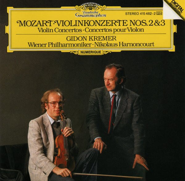 Mozart • Gidon Kremer • Wiener Philharmoniker • Nikolaus Harnoncourt ‎– Violinkonzerte Nos. 2 & 3