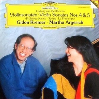 Ludwig van Beethoven – Gidon Kremer, Martha Argerich ‎– Violinsonaten • Violin Sonatas Nos. 4 & 5 »Frühlings-Sonate • Spring • Le Printemps«