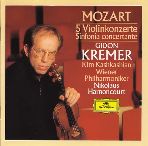 Mozart, Gidon Kremer, Kim Kashkashian, Wiener Philharmoniker, Nikolaus Harnoncourt ‎– 5 Violinkonzerte – Sinfonia Concertante