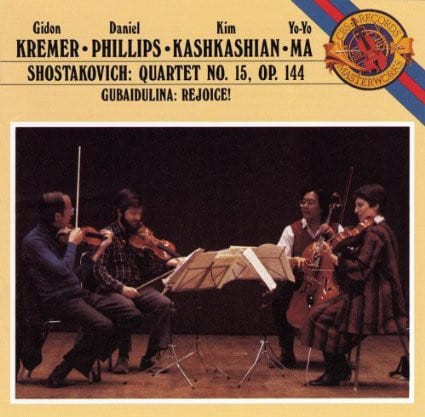 Gidon Kremer, Daniel Phillips, Kim Kashkashian, Yo-Yo Ma - Shostakovich, Gubaidulina ‎– Shostakovich - Quartet No. 15, Op. 144 · Gubaidulina - Rejoice!