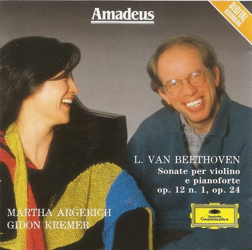 L. Van Beethoven - Martha Argerich, Gidon Kremer ‎– Sonate Per Violino E Pianoforte Op. 12 N. 1, Op. 24
