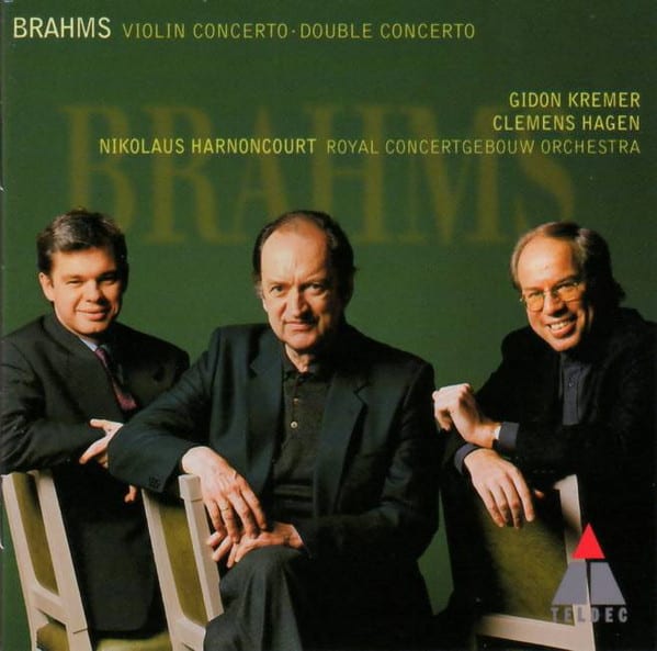 Brahms - Gidon Kremer, Clemens Hagen, Nikolaus Harnoncourt, Royal Concertgebouw Orchestra ‎– Violin Concerto - Double Concerto